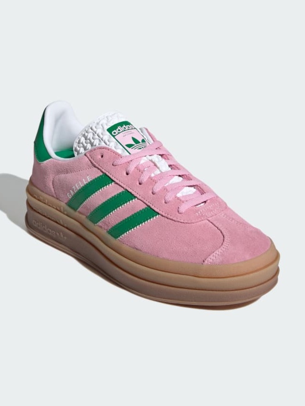 Adidas Gazelle Bold Pink + Green